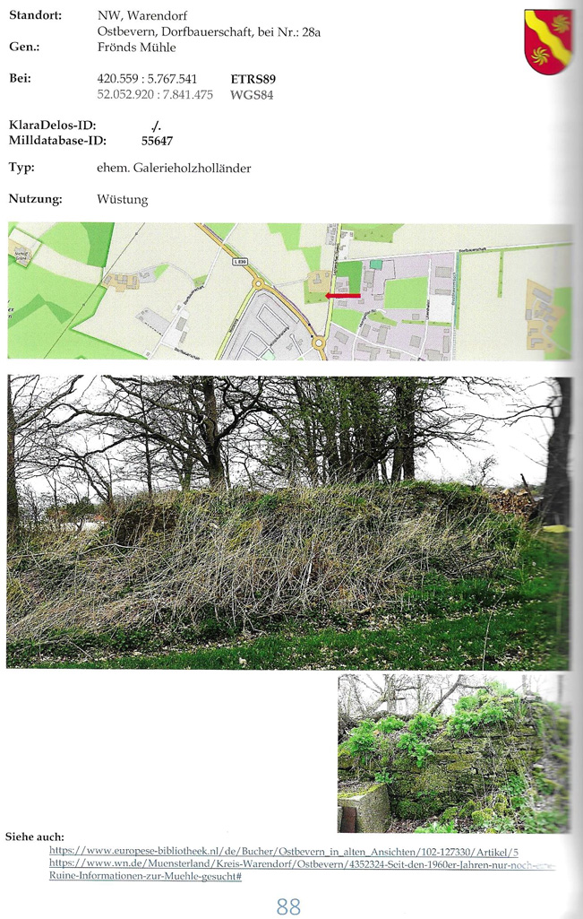 Standort Fr&ouml;nds M&uuml;hle