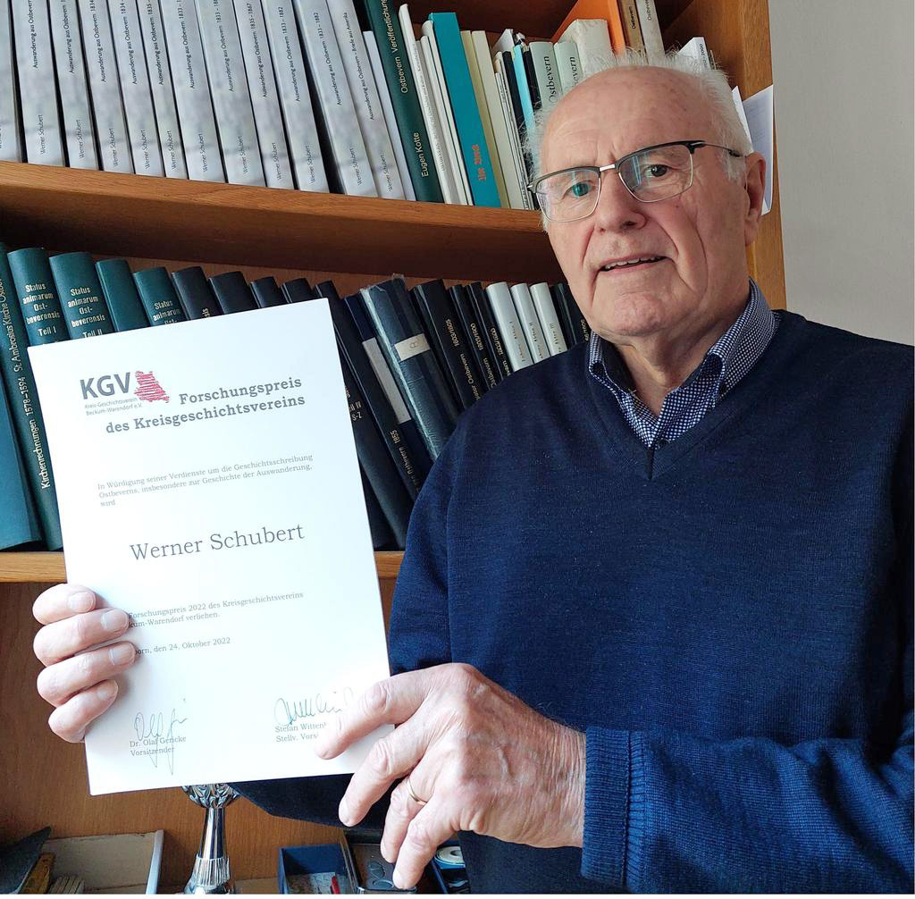 Werner Schubert mit Forschungspreis ausgezeichnet
