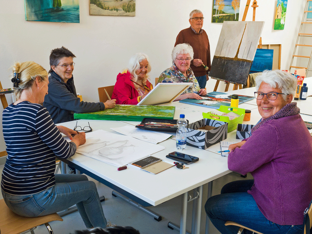 Malerinnen und Maler in der Kulturwerkstatt